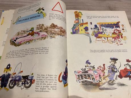 Stará retro obrázková kniha watch your step 1976,