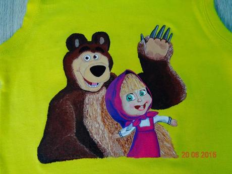 Ručne maľované tričko, 50 - 164