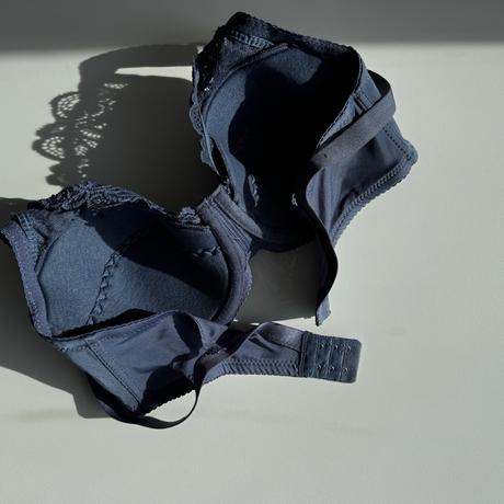 Jemne vystužená podprsenka s kosticami 8124 modrá, 90d