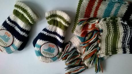 Rukavičky a šálik canadian bear veľ. 86 / 92, c&a,86