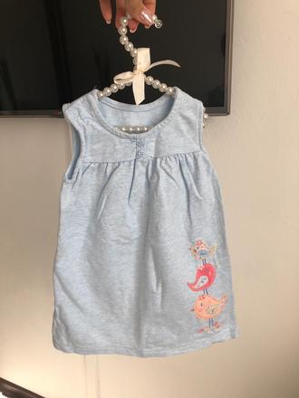 Modré šaty george, george,80