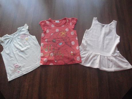 3x tričko s krátkym rukávom, h&m,110