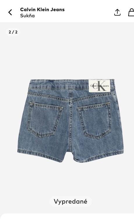 Sukňa calvin klein kraťase v.128 s visačkou, calvin klein,128