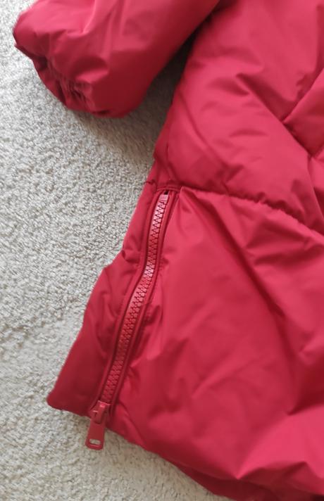 Krasna zimna cervena bunda nova, l