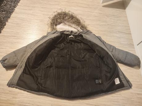 Zimná predĺžená vetrovka, h&m,140