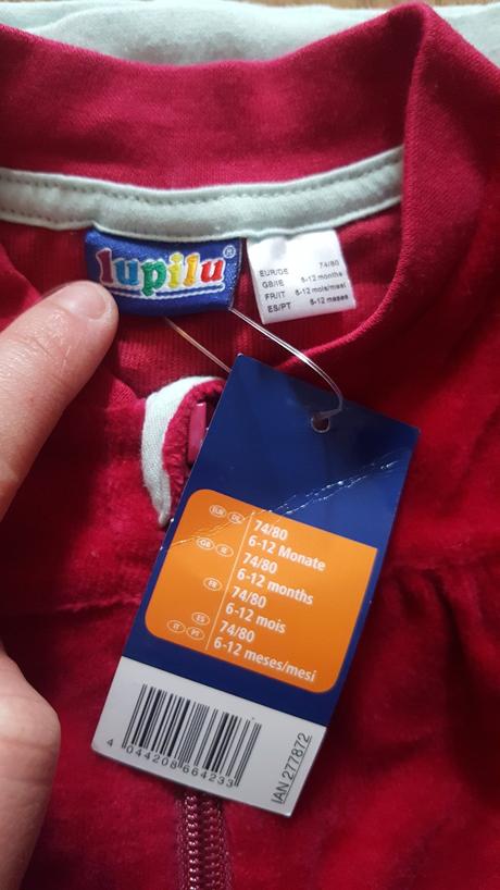 Zamatová súprava 6-12mes, lupilu,74