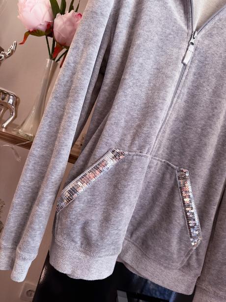 Zamatová mikina, esmara,s