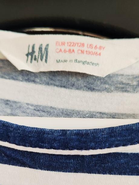 Letné pruhované šatky h&m, h&m,122