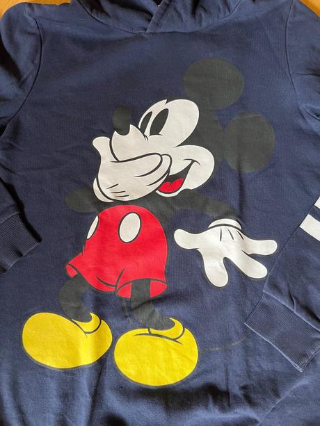 Predĺžená mikina s mickey, h&m,152