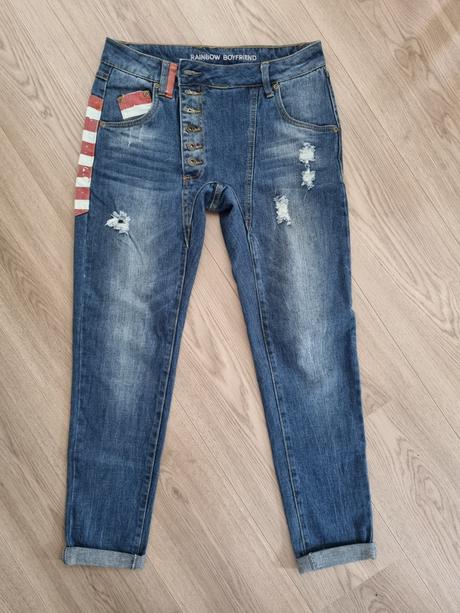 Boyfriend rifle / džínsy, 36