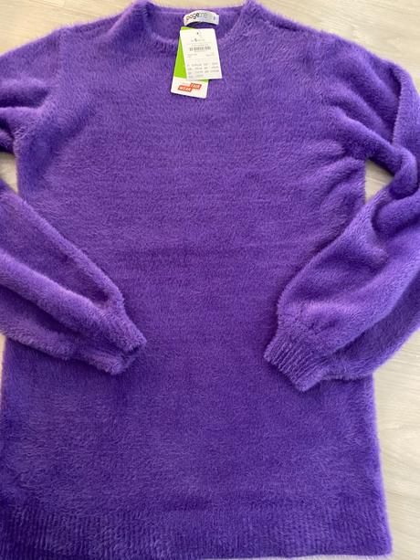 Fialový sveter, s