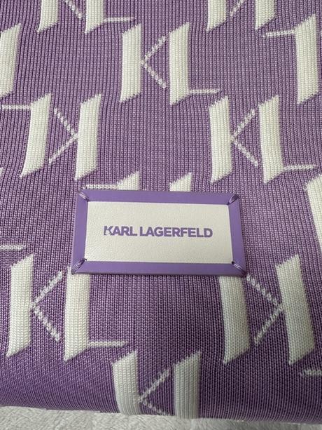 Textilná kabelka svetlofialová zn. karl lagerfeld, karl lagerfeld
