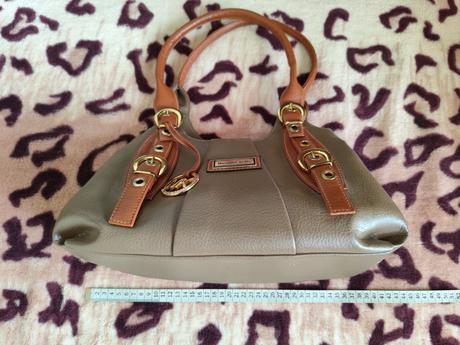 Hnedá koženná kabelka michael kors, nemá štítok, michael kors