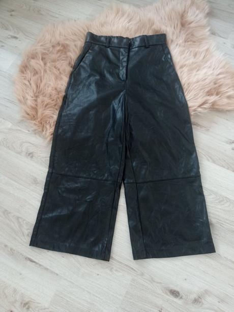 Koženkové nohavice h&m, h&m,m