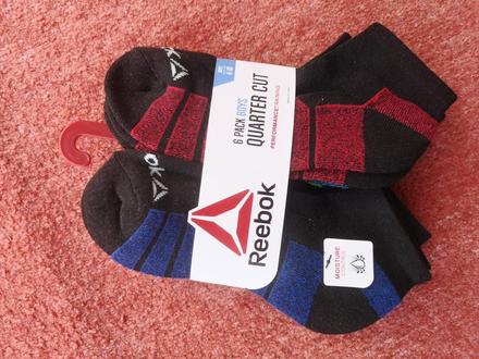 Reebok ponožky 6ks veľkosť 36-42, reebok,36 - 42