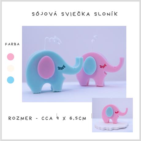 Sójová sviečka sloník, 