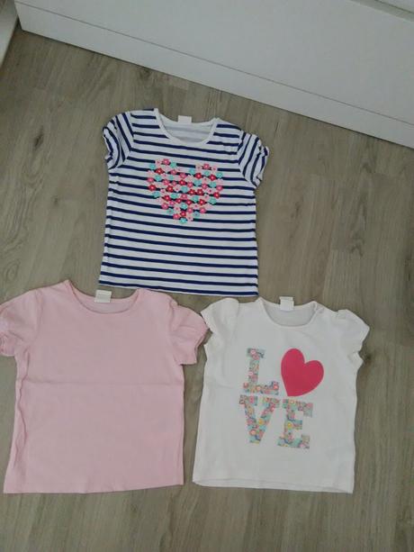 Dievčenské tričká 74, h&m,74