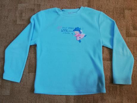 Detská modrá mikina, relax,140