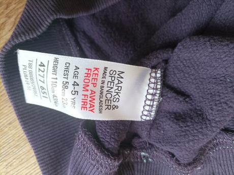 Krasna mikina m&s v super stave, marks & spencer,110