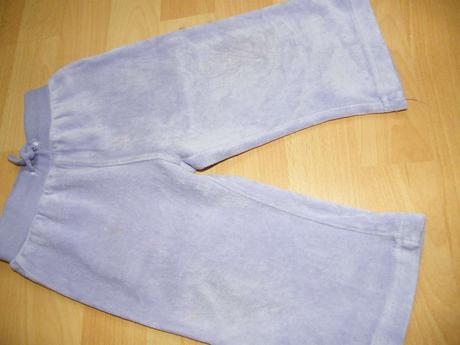 Zamatové tepláky + 2ks body - č.74, 68–80