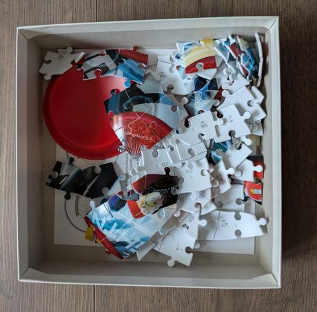 Blesk mcqueen 3d puzzle guľa 13cm, 
