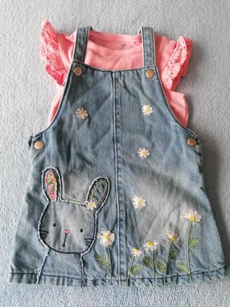 Kompletik sukňa a body, f&f,74