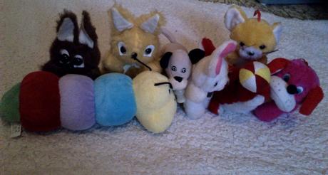 8ks malé plyšáky, 