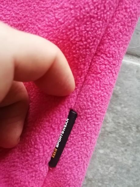 Ružová flísová bunda s kožušinou v176, 176