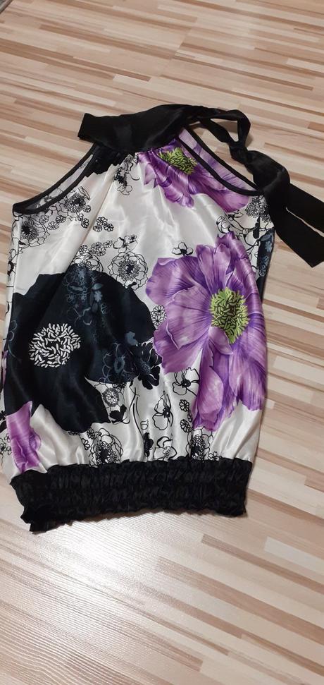 Saténová blúzka - top, s