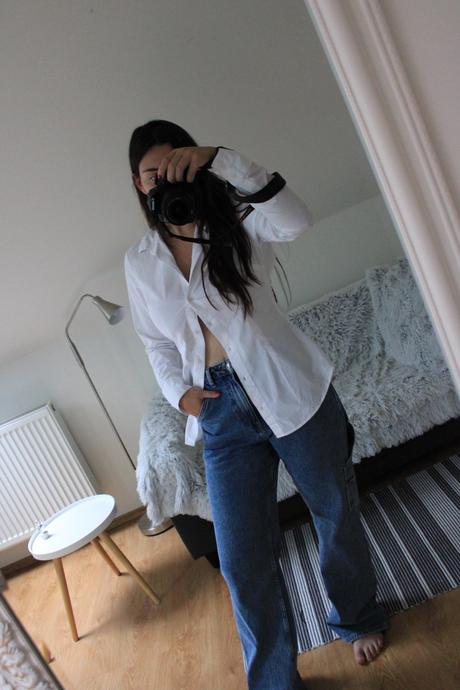 Košeľa s výstrihom na chrbáte, h&m,m
