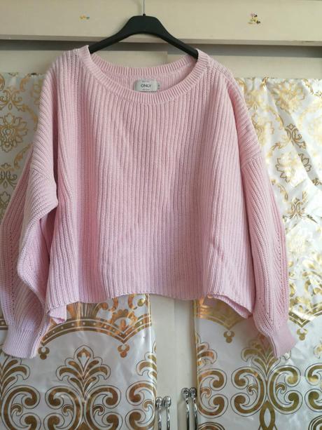 Crop oversize pulover, only,xs