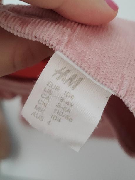 Menčestrové šatky, h&m,104