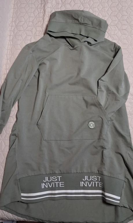 Tuniko-šaty megi s kapucňou xl, xl