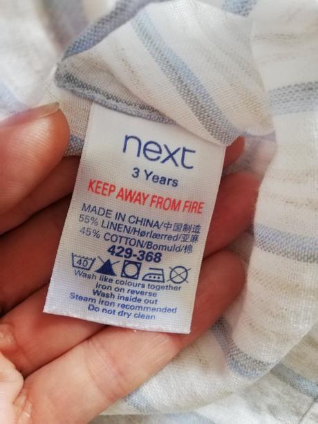 Košieľky - ľan a bavlna, h&m,92