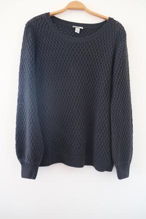 Tmavomodrý pulover, 40