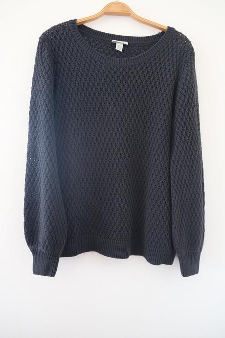 Tmavomodrý pulover, 40