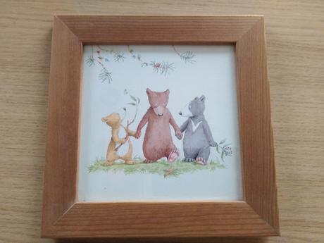 Obrazy medvedia rodinka, 