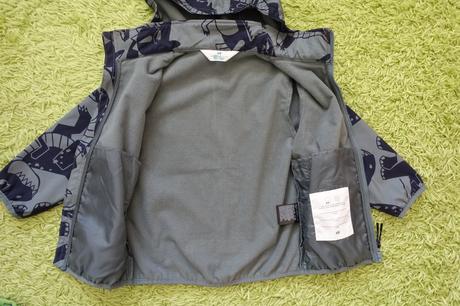 Bunda softshell s dinosaurami, h&m,98