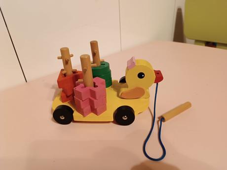 Drevená kačka - vkladačka, 