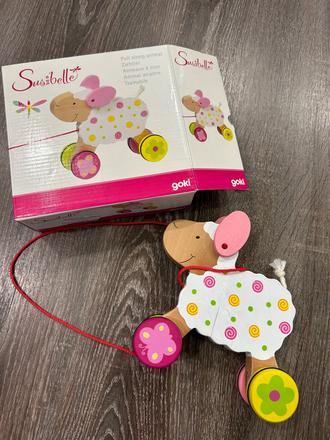 Goki drevená ovečka na tahanie,