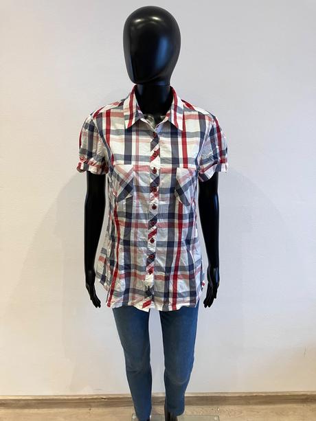 Dámska kockovaná košeľa rouge avenue (xl), xl