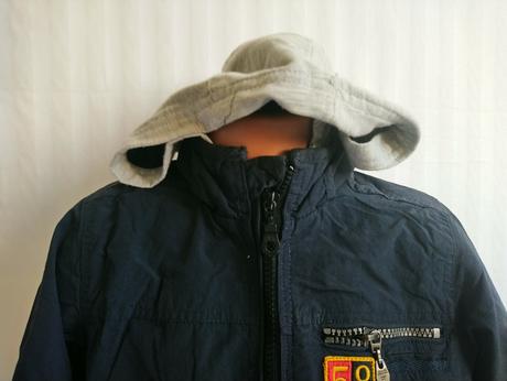 Prechodná modrá bundička s kapucňou, ovs, ovs,122