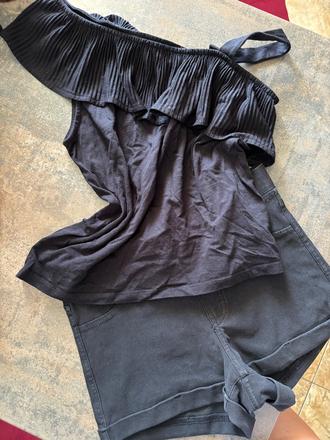 H&m sortky a tricko, h&m,152