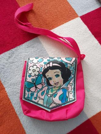 Taštička cez plece - snehulienka, 19 cm x 19 cm,