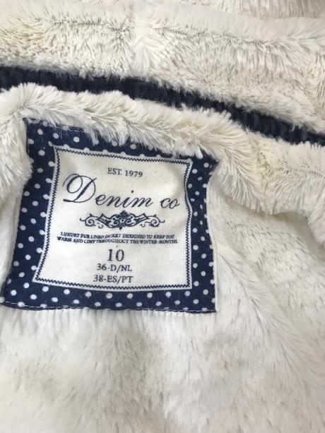 Denim zateplená vesticka, denim,158