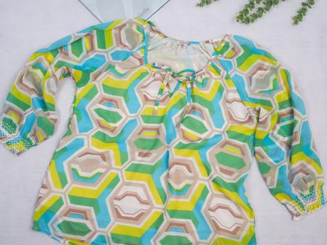 Kvalitná letná blúzka cappuccini, 40
