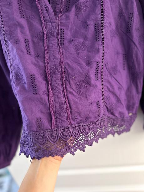 Čipkovaná blúzka, s