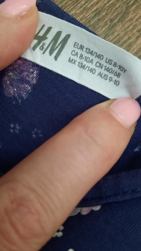 Letné šaty motýlik v.134/140, h&m,134