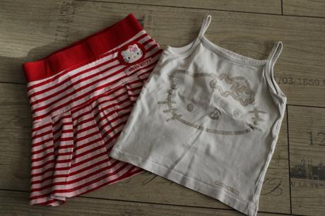 Suknička a tielko hello kitty, h&m,98