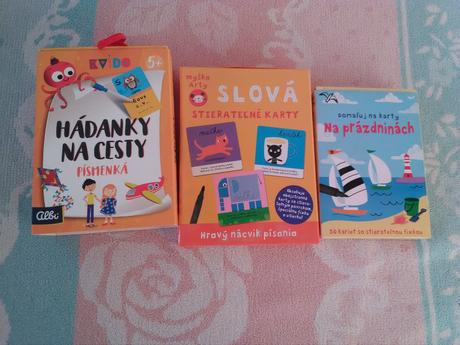 Obojstranné stieratelne karty pre deti, 